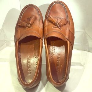Sperry Top Sider Leather Loafers w/Tassels Size 7